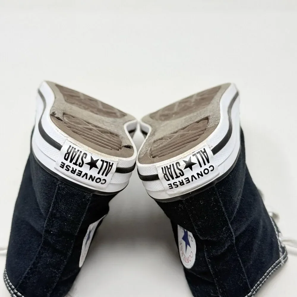 Converse Chuck Taylor All Star High Shoes Kids Size 1 Black Canvas School